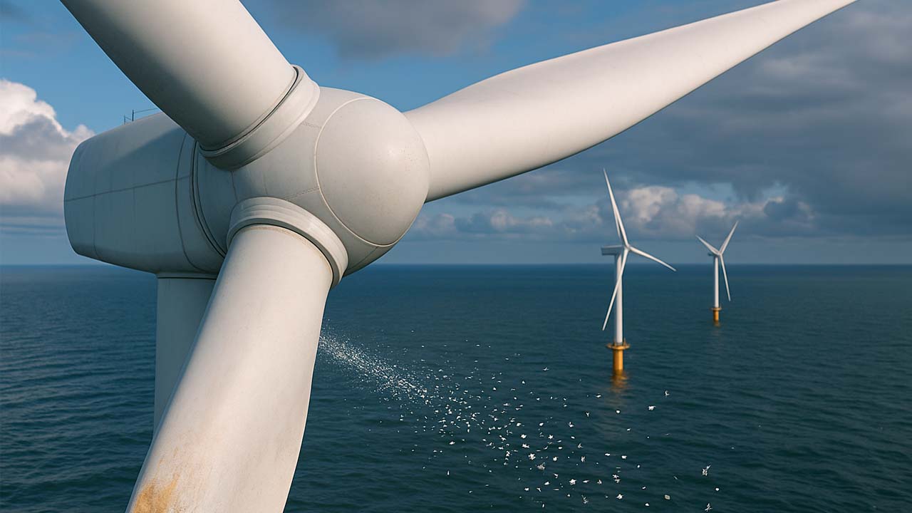 Windturbine op zee