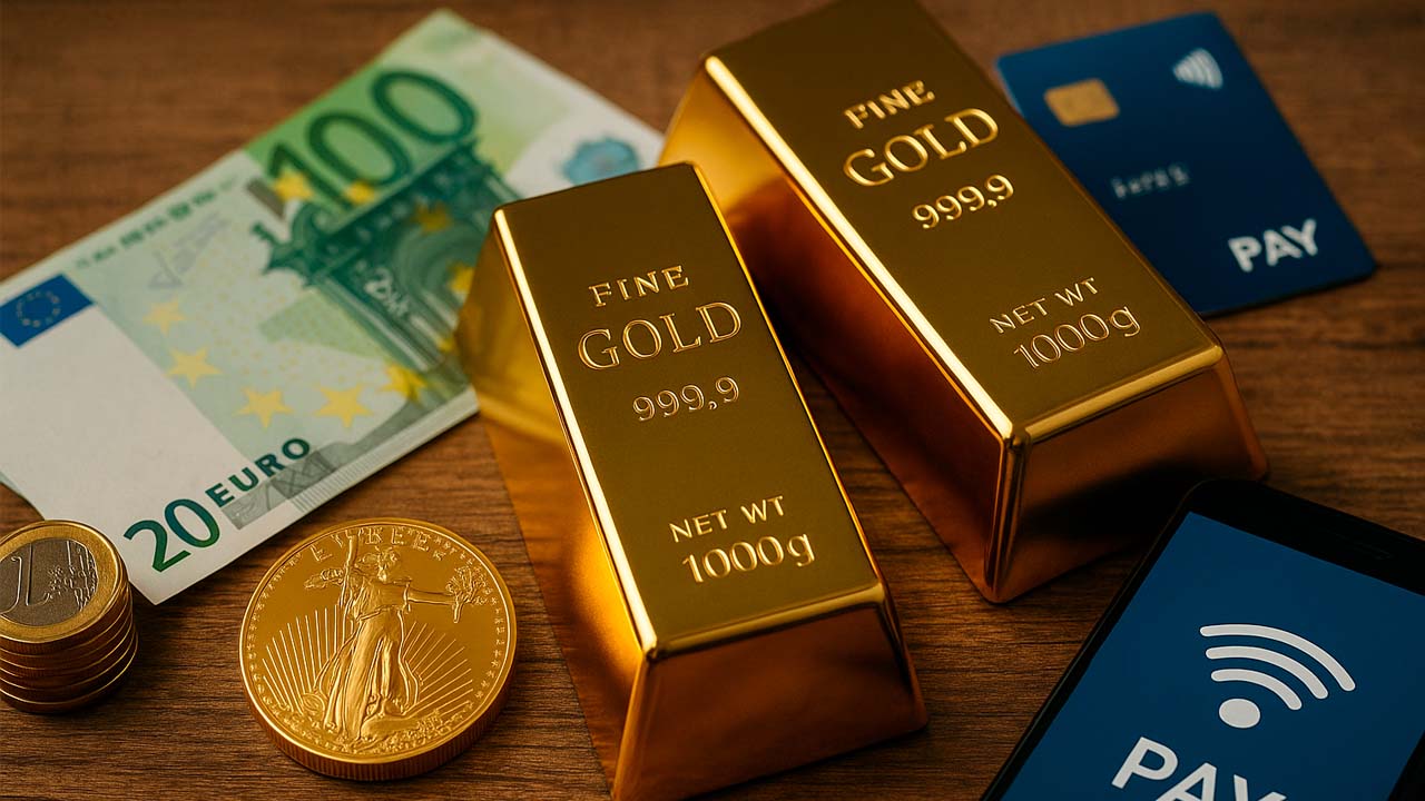 Goud Euro Digitaal Betalen