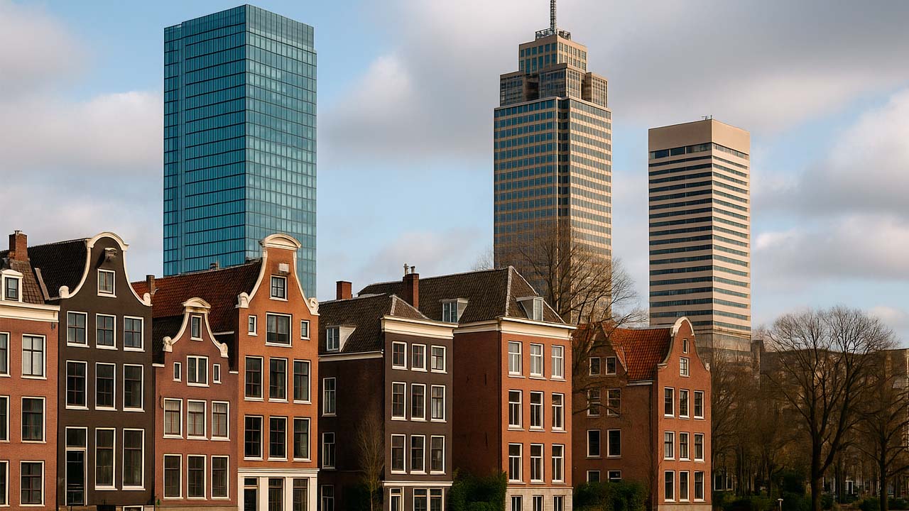 Nederlandse architectuur contrast modern