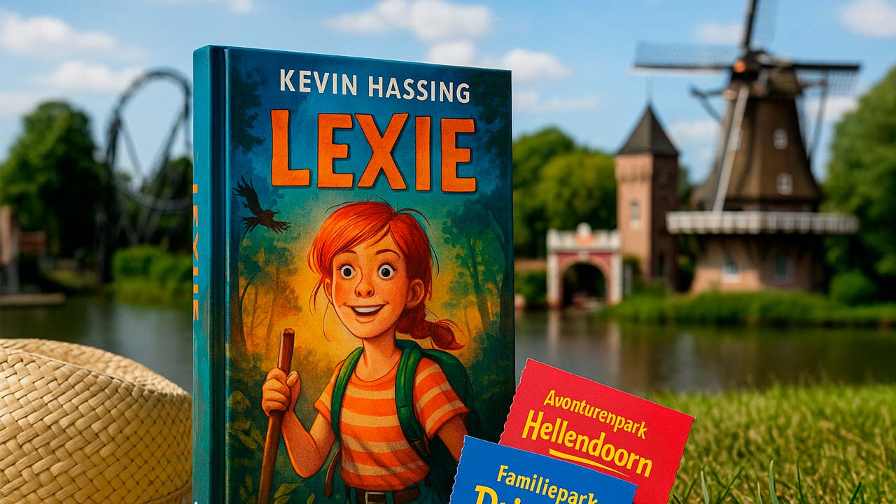 Kinderboek met pretparktickets
