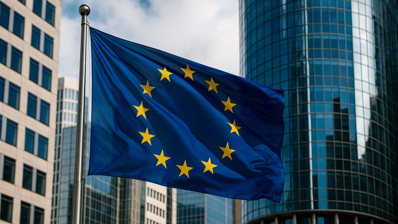 Europese vlag gebouwen