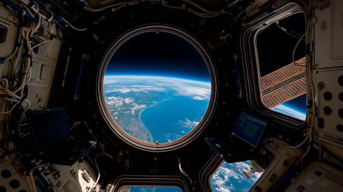 Uitzicht op aarde vanuit ISS
