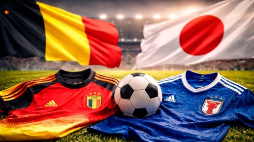 Belgische en Japanse shirts veld